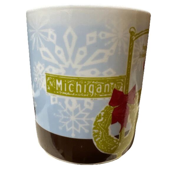 Starbucks Coffee Holiday Mug 2008 Chicago Magnificent Mile 16 oz. - Picture 2 of 5